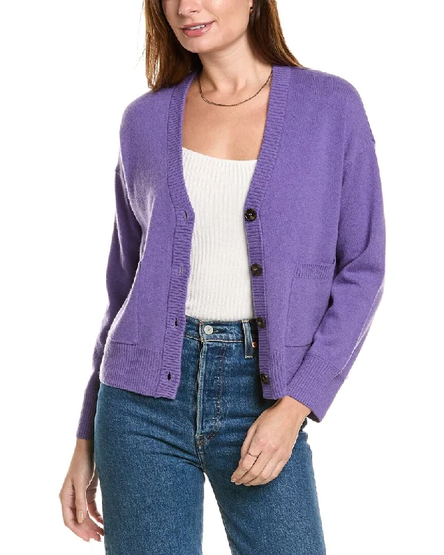 Design History V-Neck Cashmere CardiganStatement Knit Tops