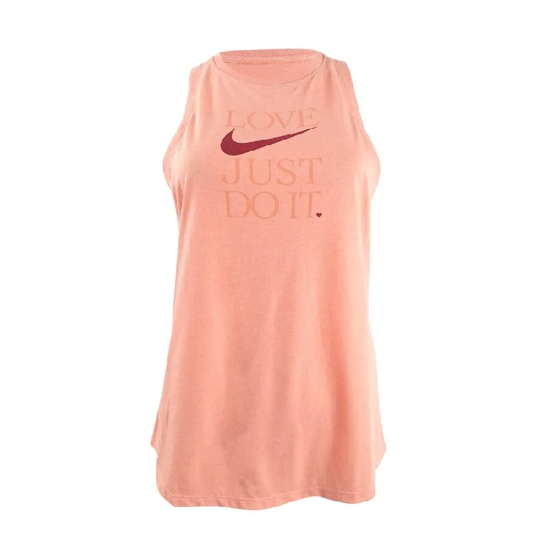 Nike Women's Dri-fit Tank Top (XS, Pink Quartz)