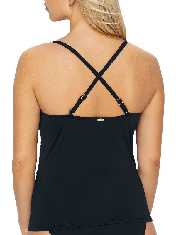 Sunsets Women's Black Simone Tankini Top