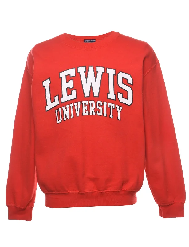 Lewis University Printed Sweatshirt - M