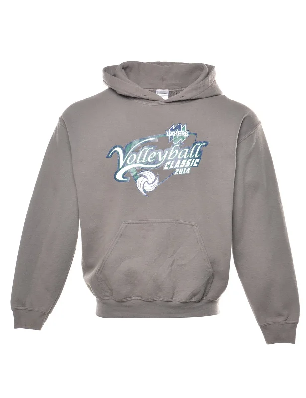 Volleyball Hooded Sports Sweatshirt - M