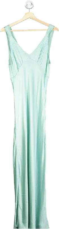 Zara Ltd.Edition Aqua Silk Long Dress UK M