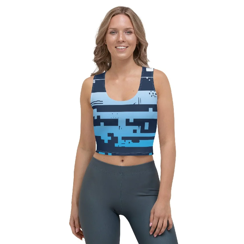 Noise Blue Light Women's Organic Crop Top