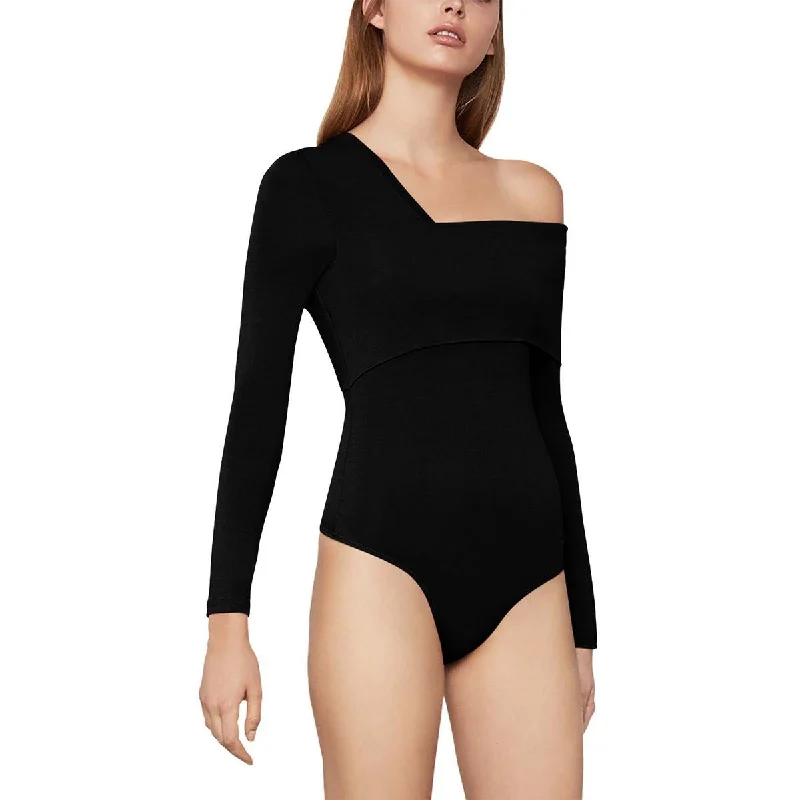 Womens Asymmetric Long Sleeve Bodysuit